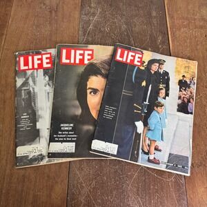 Vintage‎ LIFE Magazine Lot of 3 JFK Jackie Kennedy Lee Harvey Oswald 1963 1964